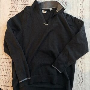 Black Half-Zip Men's Sweater